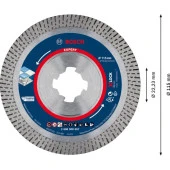 Bosch Expert Hardceramic X-Lock Elmas Kesme Diski 115 x 22,23 x 1,4 x 10 mm - 2