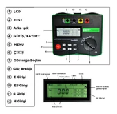 DUOYI DY4300A 4 Terminalli Toprak Direnci Megeri thumbnail 2
