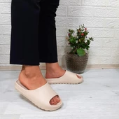 Akınalbella 278 Bej renk tekkuşak Havuz Plaj Günlük Terlik thumbnail 4