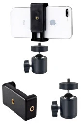 Dikey ve Yatay Açılabilir Profesyonel Fotoğraf ve Video Çekim Tripod Başlığı (Min 7 cm Max 10CM) thumbnail 1