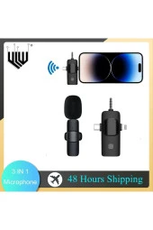 Tüm Cihazlar için 2İN1 Mini Kablosuz Yaka Mikrofonu (iOS, Android, Kamera, PC) Tiktok, Youtube thumbnail 2