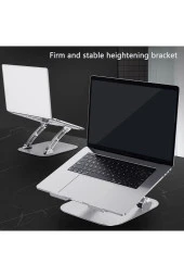Metal Ayarlanabilir, Isı Kanallı, Tablet, Notebook ve Dizüstü Standı, Macbook, Air, Pro, İpad Uyumlu thumbnail 2
