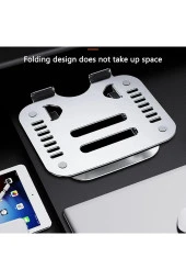 Metal Ayarlanabilir, Isı Kanallı, Tablet, Notebook ve Dizüstü Standı, Macbook, Air, Pro, İpad Uyumlu thumbnail 3