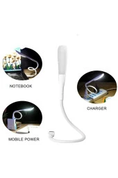 3 Seviye Dokunmatik Usb Led Masa Çalışma Kitap Okuma Lambası Pc Gece Lambası Beyaz - 1