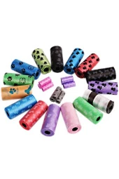 100 Rulo Köpek Kaka Poşeti 1500 Parça Poşet Içerir Köpek Kaka Torbası Dışkı Torbası Kaka Toplayıcı thumbnail 3