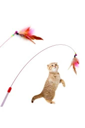 4 Adet İnteraktif Kedi Oyuncağı Seti, Kedi Oltası, Kedi Eğitim Topu, Kedi Oyuncağı thumbnail 3