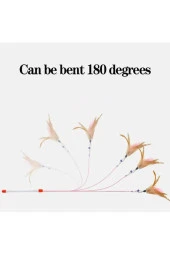 4 Adet İnteraktif Kedi Oyuncağı Seti, Kedi Oltası, Kedi Eğitim Topu, Kedi Oyuncağı thumbnail 4