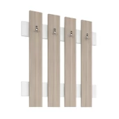 Modilayn FULYA Duvar Elbise Askılık, Banyo, Mutfak, Ofis, Kapı Arkası Askılık, Cordoba Beyaz - 3