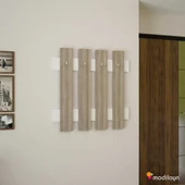 Modilayn FULYA Duvar Elbise Askılık, Banyo, Mutfak, Ofis, Kapı Arkası Askılık, Cordoba Beyaz - 2