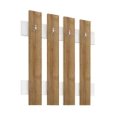 Modilayn FULYA Duvar Elbise Askılık, Banyo, Mutfak, Ofis, Kapı Arkası Askılık, Meşe Beyaz - 3