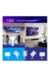 130 inç Ultra Pro HD 4K Destekli Projeksiyon Spotlight 720p Projeksiyon Cihazı 160 Ansi Lümen - 5