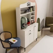 Mezza 5220 SIESTA 90 CM KAHVE KÖŞESİ ÇOK AMAÇLI DOLAP 3 KAPAKLI 1 ÇEKMECELİ KİLER MUTFAK DOLABI BEYAZ - 6