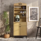 Mezza 5206 SIESTA 69CM KAHVE KÖŞESİ ÇOK AMAÇLI DOLAP 2 KAPAKLI 1 ÇEKMECELİ KİLER MUTFAK DOLABI SEPET-YUNUS - 3