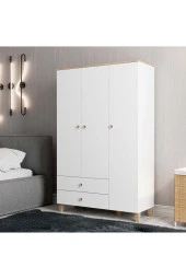 Mezza 3530 VENTO 3 KAPILI GARDIROP SEPET-BEYAZ thumbnail 1