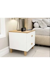 Mezza 3680 VENTO 2 ÇEKMECELİ KOMODİN SEPET - BEYAZ - 3