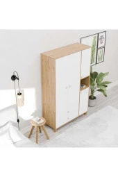 Mezza 3522 Lisa 4 Kapılı Gardırop Sepet-beyaz - 5