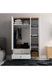 Mezza 3530 VENTO 3 KAPILI GARDIROP SEPET-BEYAZ thumbnail 4