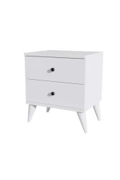 Mezza 3720 MONA 2 ÇEKMECELİ KOMODİN BEYAZ - 6