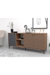 Mezza 1682 Vısıon Konsol 180 Cm Hat - Kaplan - Antrasit thumbnail 1