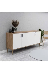 Mezza 1676 Hera 180 Cm (AHŞAP AYAKLI) Modern Konsol Sepet-beyaz thumbnail 3