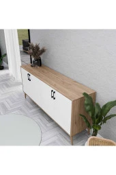 Mezza 1676 Hera 180 Cm (AHŞAP AYAKLI) Modern Konsol Sepet-beyaz thumbnail 4