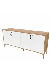 Mezza 1676 Hera 180 Cm (AHŞAP AYAKLI) Modern Konsol Sepet-beyaz thumbnail 6