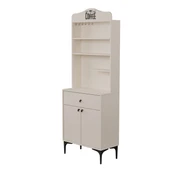 Mezza 5200 SIESTA 69 CM KAHVE KÖŞESİ ÇOK AMAÇLI DOLAP 2 KAPAKLI 1 ÇEKMECELİ KİLER MUTFAK DOLABI BEYAZ - 7