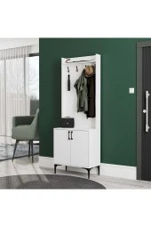 Mezza 5000 ROYAL 2 KAPAKLI 4 ASKILI PORTMANTO BEYAZ thumbnail 1