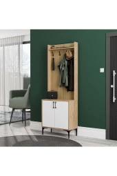 Mezza 5002 ROYAL 2 KAPAKLI 4 ASKILI PORTMANTO SEPET-YUNUS-BEYAZ - 1