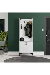 Mezza 5000 ROYAL 2 KAPAKLI 4 ASKILI PORTMANTO BEYAZ thumbnail 2