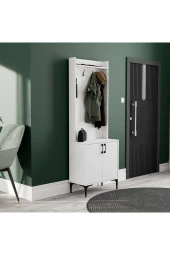 Mezza 5000 ROYAL 2 KAPAKLI 4 ASKILI PORTMANTO BEYAZ thumbnail 3