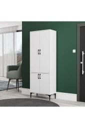 Mezza 5030 ROYAL 4 KAPAKLI 5 ASKILI PORTMANTO BEYAZ - 1
