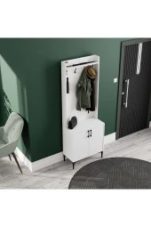 Mezza 5000 ROYAL 2 KAPAKLI 4 ASKILI PORTMANTO BEYAZ thumbnail 5