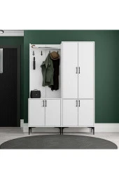 Mezza SET 5000-5030 ROYAL 6 KAPAKLI 9 ASKILI PORTMANTO BEYAZ thumbnail 2