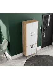 Mezza 5032 ROYAL 4 KAPAKLI 5 ASKILI PORTMANTO SEPET - BEYAZ thumbnail 5