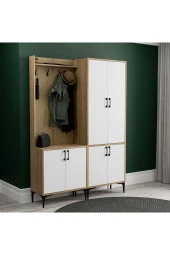 Mezza SET 5002-5032 ROYAL 6 KAPAKLI 9 ASKILI PORTMANTO SEPET-YUNUS-BEYAZ thumbnail 3