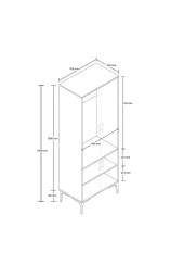 Mezza 5032 ROYAL 4 KAPAKLI 5 ASKILI PORTMANTO SEPET - BEYAZ thumbnail 6