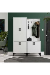 Mezza SET 5030-5000 ROYAL 6 KAPAKLI 9 ASKILI PORTMANTO BEYAZ thumbnail 2