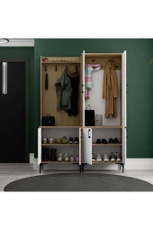 Mezza SET 5002-5032 ROYAL 6 KAPAKLI 9 ASKILI PORTMANTO SEPET-YUNUS-BEYAZ thumbnail 4