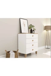 Mezza 3650 Vento 4 Çekmeceli Şifonyer Sepet - Beyaz thumbnail 3
