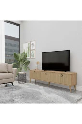 Mezza 1372 Lexus 180 Cm (AHŞAP AYAKLI) Tv Ünitesi Sepet - Yunus - 1