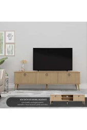 Mezza 1372 Lexus 180 Cm (AHŞAP AYAKLI) Tv Ünitesi Sepet - Yunus - 2