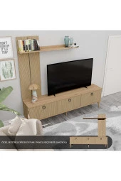 Mezza 1382 TERRA 180 cm (AHŞAP AYAKLI) TV ÜNİTESİ SEPET - YUNUS thumbnail 3