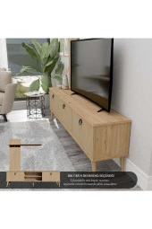 Mezza 1382 TERRA 180 cm (AHŞAP AYAKLI) TV ÜNİTESİ SEPET - YUNUS thumbnail 5