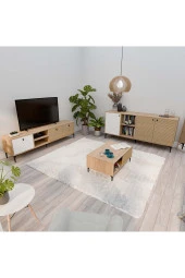 Mezza Set 1366-2092-1686 Vision Tv Ünitesi - Orta Sehpa - Konsol Seti Sepet - Yunus - Beyaz - 4