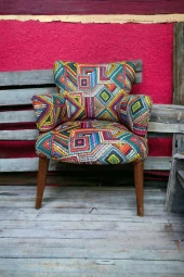 Tekli Koltuk - Berjer- Çay Seti Koltuk Takımı- Desenli - 2