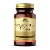 Solgar Vitamin B12 500 MG 50 Kapsül - Diş Beyazlatıcı Köpük Hediye - 1