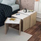 MODİLAYN SAYE 3 Lü Zigon Sehpa Takımı - 2