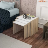 MODİLAYN SAYE 3 Lü Zigon Sehpa Takımı - 1