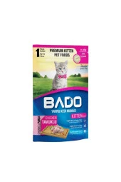 BADO Yavru Kedi Yaş Mama Parça Tavuk Etli 85 Gr - 1